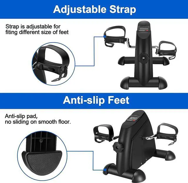 Alt view image 5 of 7 - Pedal Exerciser Mini Exercise Bike for Leg and Arm Cycling Recovery Exercise Low Resistance Portable Bike