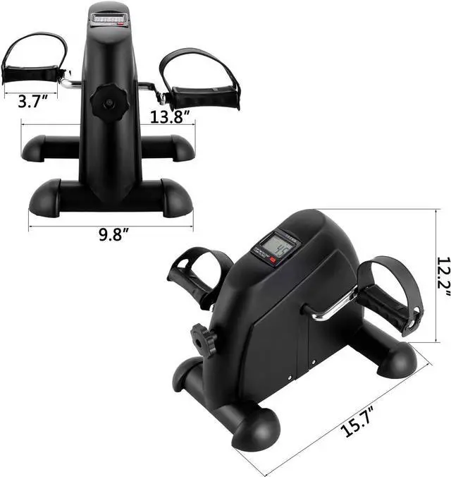 Alt view image 2 of 7 - Portable Mini Cycle Bike Foot Pedal Exercise Machine Arm and Leg Recovery Peddler Exerciser Under Desk
