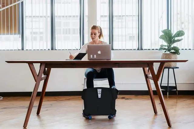 Alt view image 3 of 5 - New Version - SCOOP Lateral Trainer Compact, Lightweight, Under Desk Lateral Motion Exerciser at Home Fitness for Knees, HIPS and Lower Back. Improves Strength, Balance & Mobility, Reduces Joint Pain