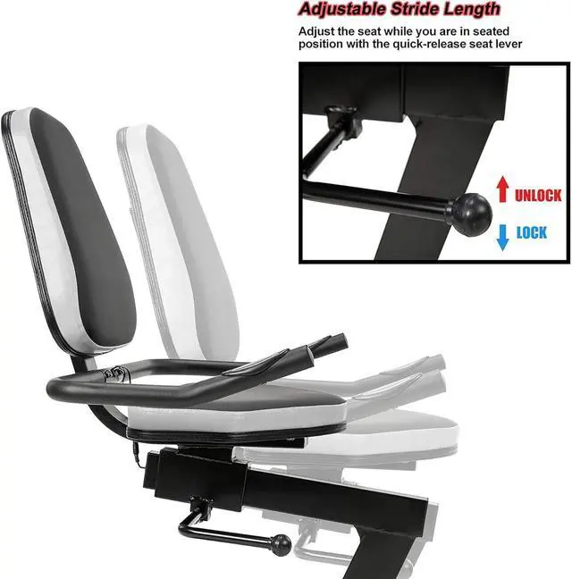 Alt view image 7 of 7 - Vanswe Recumbent Exercise Bike for Adults Seniors - Recumbent Bikes for Home with Magnetic Resistance, Bluetooth and App Connectivity, Pulse Sensor