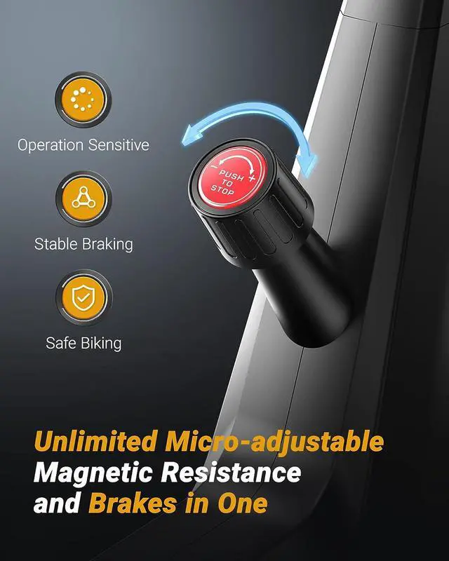 Alt view image 6 of 7 - MERACH Indoor Cycling Bike, Exercise Bike for Home with Magnetic/Auto Resistance, Bluetooth Stationary Bike with APP Data Tracking, and iPad Holder