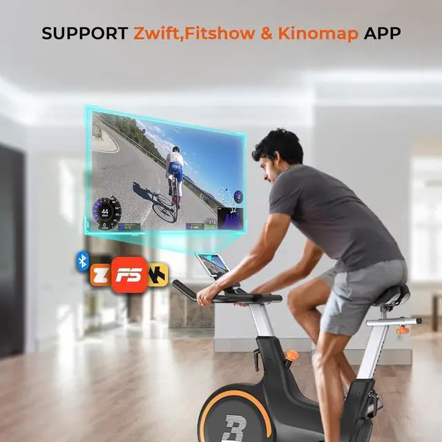Alt view image 4 of 6 - Magnetic Exercise Bike with 2 Seats - Bonvork Silent Belt Drive Stationary Bikes for Home with 40 LB Heavy Flywheel, Indoor Cycling Bike, Cycle Bike for Home Gym Workout Bike Training