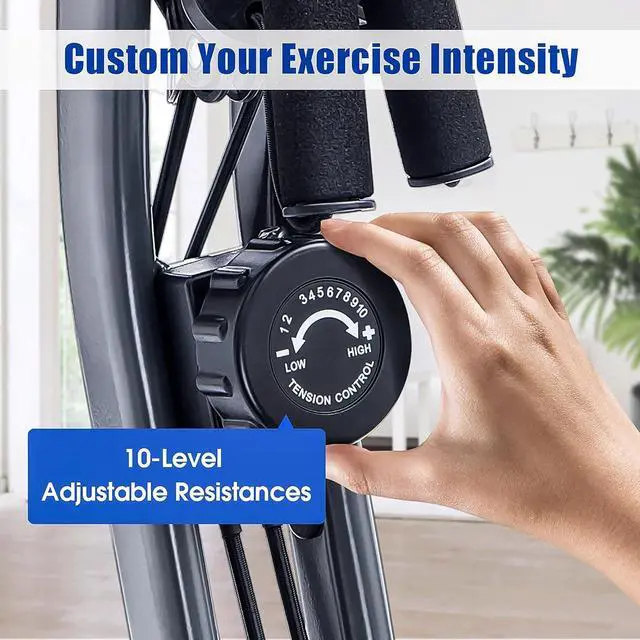 Alt view image 5 of 7 - Merax 3 in 1 Adjustable Folding Exercise Bike Convertible Magnetic Upright Recumbent Bike with Arm Bands