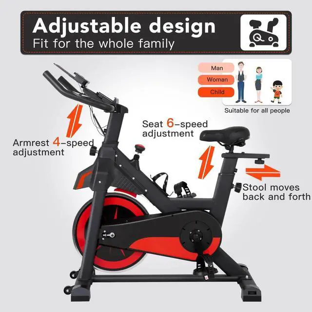 Alt view image 2 of 7 - PayLessHere Indoor Cycling Bike Stationary