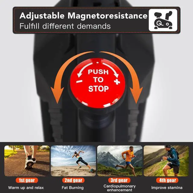 Alt view image 3 of 7 - PayLessHere Indoor Cycling Bike Stationary