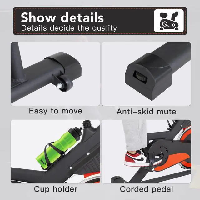 Alt view image 5 of 7 - PayLessHere Indoor Cycling Bike Stationary