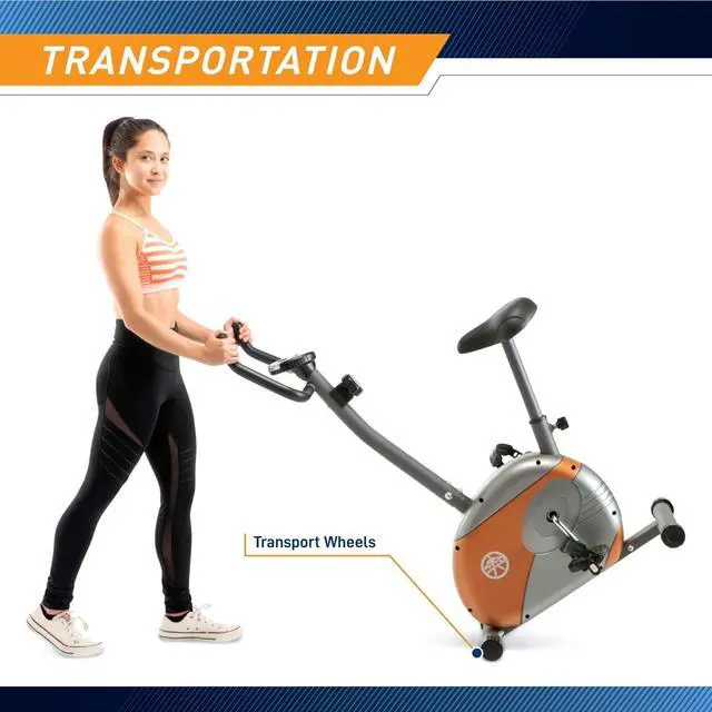 Alt view image 7 of 7 - Marcy Upright Exercise Bike with Resistance ME-708