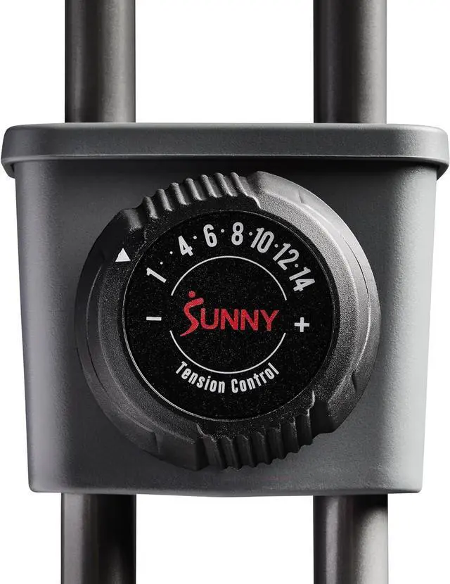 Alt view image 4 of 6 - Sunny Health & Fitness Foldable Magnetic Exercise X-Bike Pro, Digital Monitor, Pulse Sensor, Low-Impact, Magnetic Resistance, Ergonomic Support, SunnyFit® App Enhanced Bluetooth Connectivity