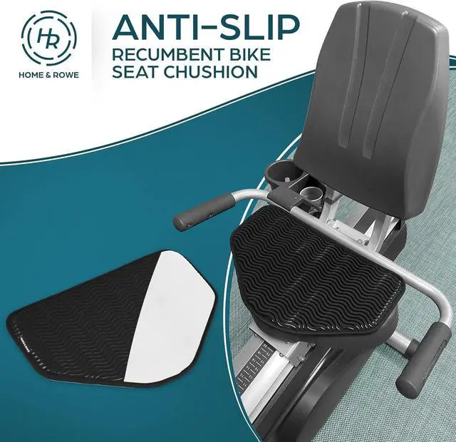 Alt view image 2 of 7 - Recumbent Bike Seat Cushion - Anti Slip Large Exercise Bike Seat Cushion Pad - Ideal Recumbent Bike Cushion fits All Recumbent Exercise Bike Including Extra Wide and Desk Bike- Gel Pad