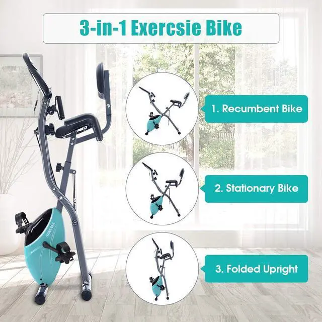 Alt view image 3 of 7 - Merax Indoor Cycling Exercise Bike Cycle Trainer Adjustable Stationary Bike
