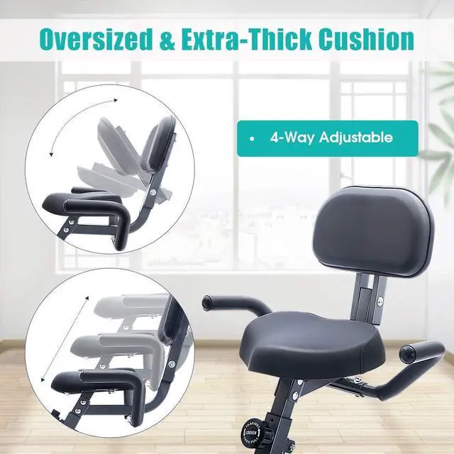 Alt view image 4 of 7 - Merax Indoor Cycling Exercise Bike Cycle Trainer Adjustable Stationary Bike