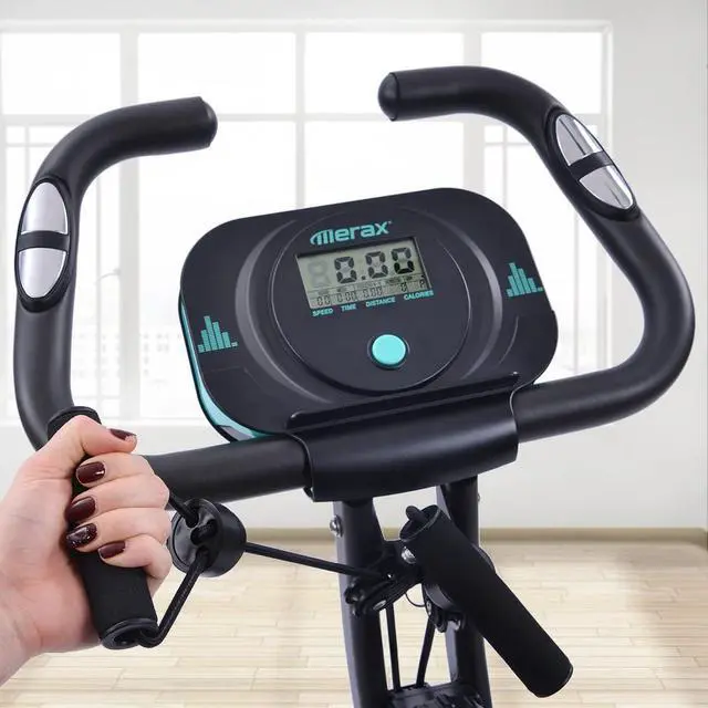 Alt view image 7 of 7 - Merax Indoor Cycling Exercise Bike Cycle Trainer Adjustable Stationary Bike