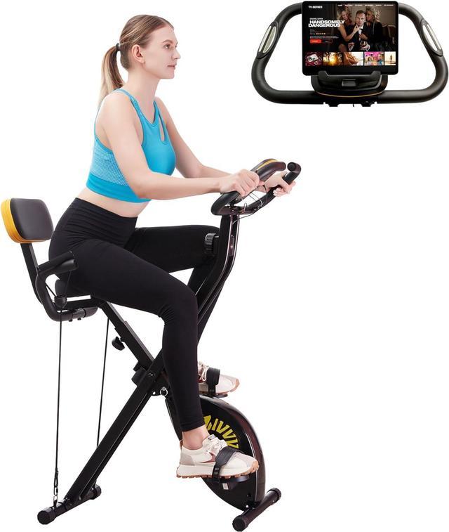 Recumbent exercise bike for home online use