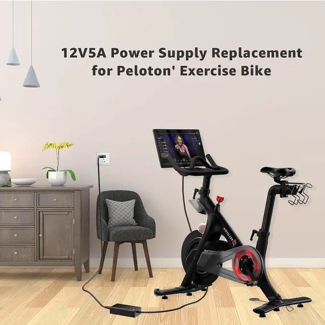 Alt view image 7 of 7 - Replacment for Peloton Bike Power Cord, Compatible with Peloton Fitness Bike Console Charger Cord, for Models: PLTN-RB1VO, PLTN-RB1VQ, PLTN-RB1V1, ATS050TP121