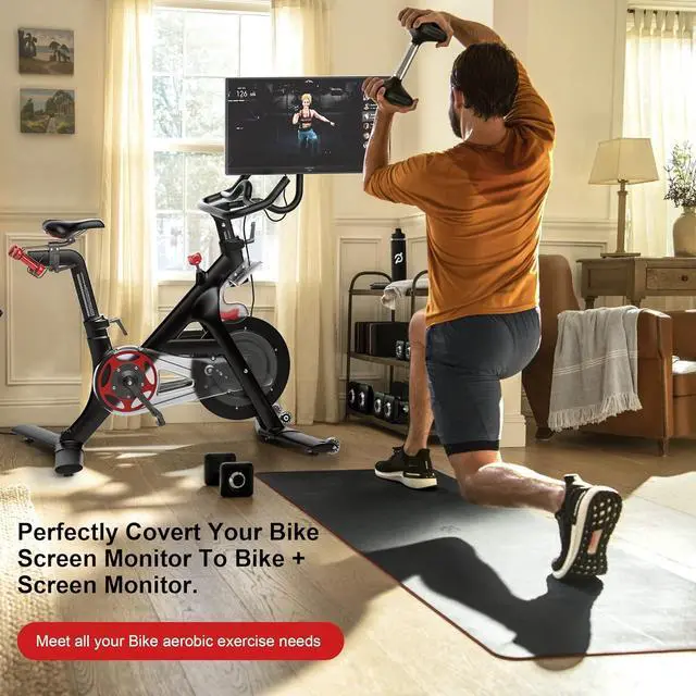 Alt view image 4 of 7 - 360 Degree Screen Swivel Mount for Peloton Bike, Upgraded Screen Swivel for Peloton, Accessory to Turn for Peloton Bike Screens, Accessories for Peloton(Not Compatible with Peloton Bike+)
