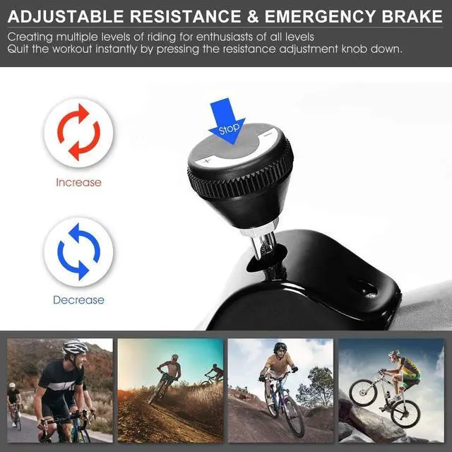 Alt view image 5 of 7 - Goplus Adjustable Exercise Bike, Stationary bike, Indoor Cycle Bike, with Heart Rate Sensors, LCD Display, Professional Exercise Bike for Home and Gym Use