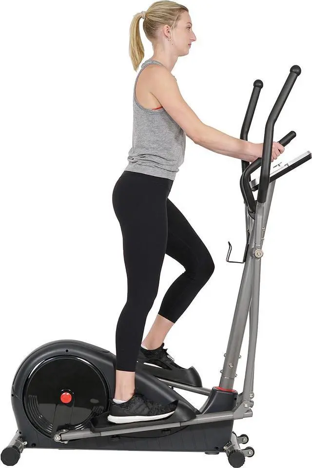 Alt view image 6 of 7 - Sunny Health & Fitness Full Body Workout Elliptical Trainer with Digital Performance Monitor, Low Impact Exercise, and Optional Bluetooth with Exclusive SunnyFit App
