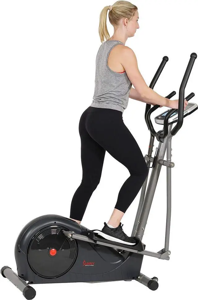 Alt view image 7 of 7 - Sunny Health & Fitness Full Body Workout Elliptical Trainer with Digital Performance Monitor, Low Impact Exercise, and Optional Bluetooth with Exclusive SunnyFit App