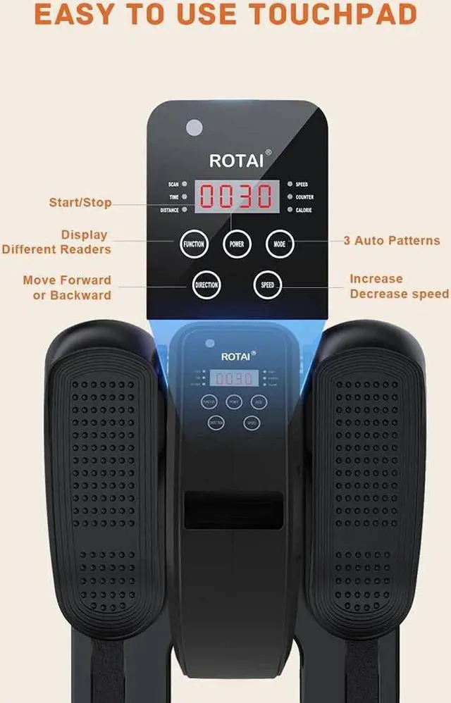 Alt view image 6 of 6 - Under Desk Elliptical Machine for Seniors Rehab Electric Seated Leg Foot Pedal Exerciser Bike, Portable Trainer for Home & Office with Remote and LCD Monitor