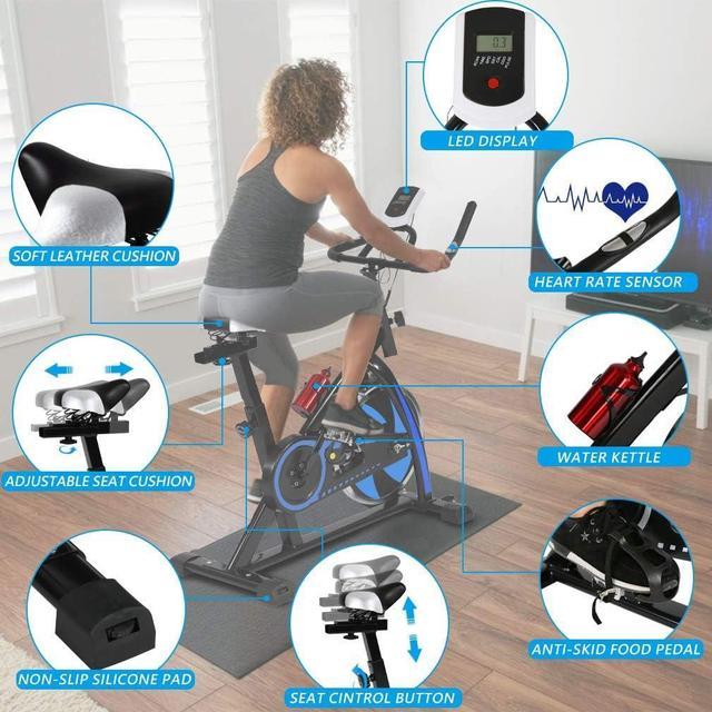 FDW Exercise Bike Indoor Cycling Bike Stationary Fitness Training