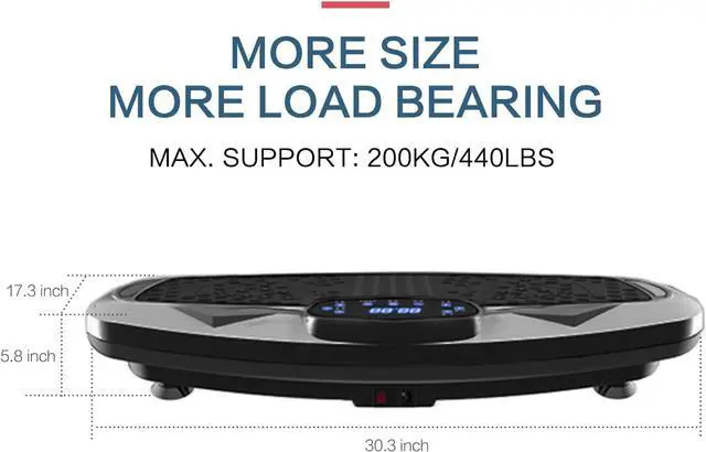 Alt view image 3 of 7 - nimto Vibration Plate Exercise Machine Whole Body Workout Vibration Fitness Platform for Home Fitness & Weight Loss + BT + Remote, 99 Levels