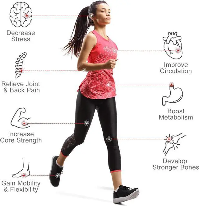 Alt view image 5 of 7 - SUPER DEAL Pro Vibration Plate Exercise Machine - Whole Body Workout Vibration Fitness Platform Fit Massage Workout Trainer w/Loop Bands + Bluetooth + Remote, 99 Levels