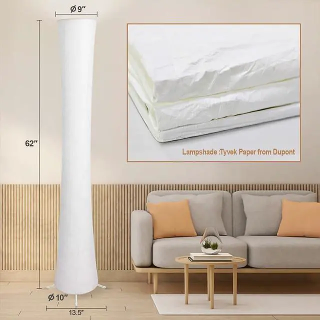 Alt view image 5 of 7 - Floor Lamp, RGB Color Changing Led Smart Lamp, Music Sync, APP Remote Control, 62'' Standing Lamp for Living Room Bedroom Game Room