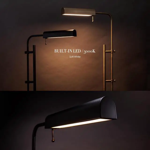 Alt view image 5 of 7 - O'Bright Cedric Adjustable Pharmacy Floor Lamp - Industrial Design for Reading, Crafting, Work - 10W LED, Height 45-61 inches - Ideal for Living Room, Bedside, Office - Black