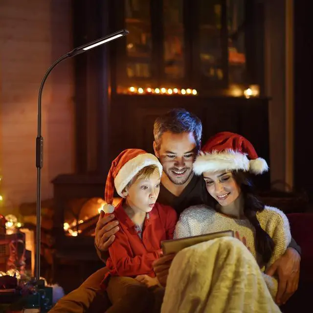 Alt view image 6 of 6 - LASTAR LED Floor Lamp, Reading Lamp with 3000K-6000K & 4 Brightness Levels, Dimmable Standing Lamps for Living Room, Office with Flexible Gooseneck,Timer & Memory Function