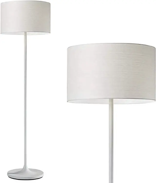 Main image of Adesso 6237-02 Oslo Floor Lamp  Corrosion Resistant, Scratch Proof, White Matte Finish Lighting Equipment with Metal Body. Tools & Home Improvement,Matte White