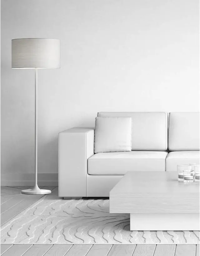 Alt view image 2 of 6 - Adesso 6237-02 Oslo Floor Lamp  Corrosion Resistant, Scratch Proof, White Matte Finish Lighting Equipment with Metal Body. Tools & Home Improvement,Matte White