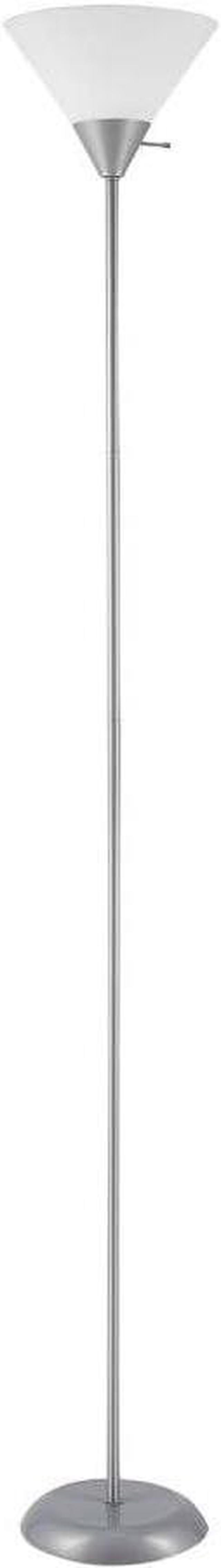 Globe Electric 67150 72 Floor Lamp, Silver, White Plastic Shade, On/Off  Rotary Switch on Shade, Floor Lamp for Living Room, Floor Lamp for Bedroom, Home  Improvement, Home Office Accessories 