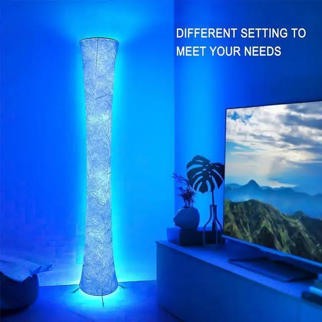 Alt view image 4 of 7 - Floor Lamp, RGB Color Changing Led Smart Lamp, Music Sync, APP Remote Control, 62'' Standing Lamp for Living Room Bedroom Game Room