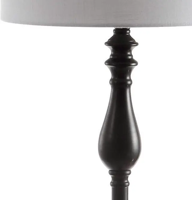 Alt view image 4 of 5 - JONATHAN Y JYL3057A Laine 60" Metal/Glass LED Side Table and Floor Lamp Traditional,Transitional for Bedrooms, Living Room, Office, Reading, OilRubbedBronze