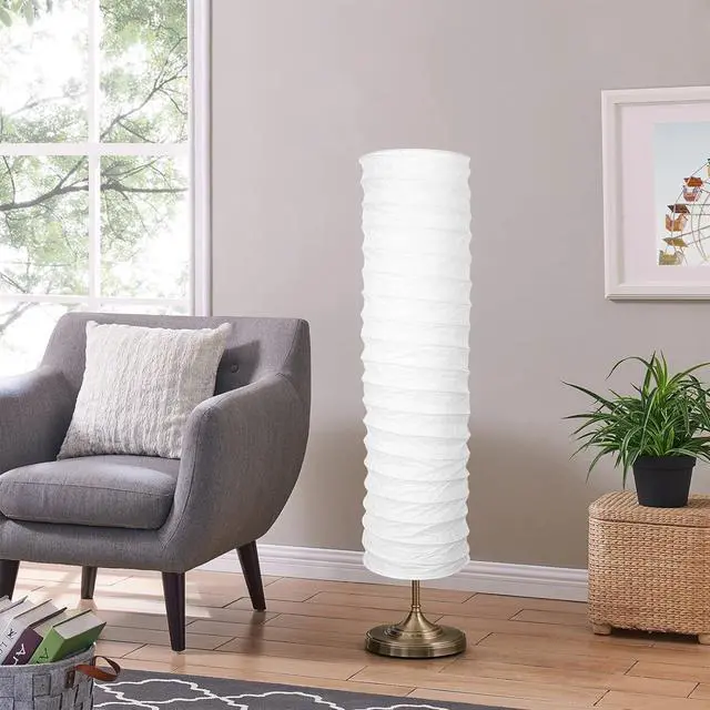 Alt view image 4 of 7 - STOBOK Paper Floor Lamp Shades Light Japanese Style Standing Lamp Table Light Cover Barrel Chandelier Protector for Living Room Home Hotel