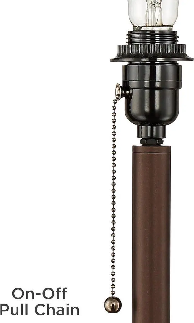 Alt view image 6 of 7 - 360 Lighting Caper Modern Floor Lamp with Tray Table USB and AC Power Outlet in Base 60.5" Tall Bronze Metal Off White Fabric Drum Shade for Living Room Reading House Bedroom