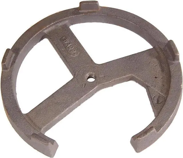 Main image of B&P Lamp 9 1/2 Inch Diameter 5 Pound Cast Iron Loader for Floor Lamp Bases Counterweight