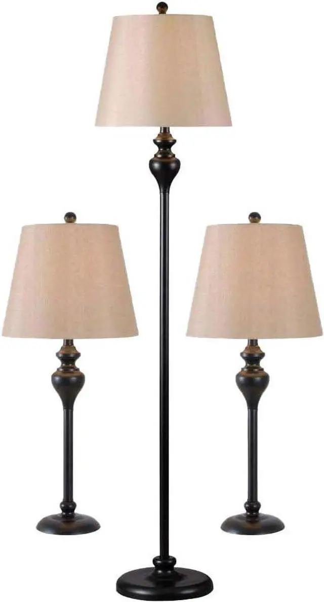 Main image of Kenroy Home KH87050 Charlotte Lamp Sets, 61 Inch Floor, Oil-Rubbed Bronze