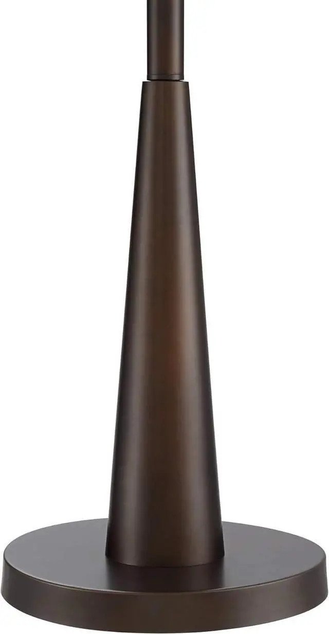 Alt view image 5 of 7 - Franklin Iron Works Durango Rustic Farmhouse Vintage Standing Floor Lamp 3-Light 62" Tall Oiled Bronze Brown Sheer Shade Antique LED Edison Bulbs for Living Room Reading House Bedroom Home Office