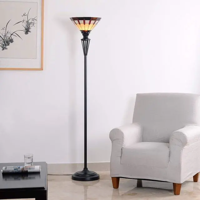 Alt view image 2 of 7 - Kenroy Home 32718BRZ Harmond Floor Lamps, Medium, Bronze Finish
