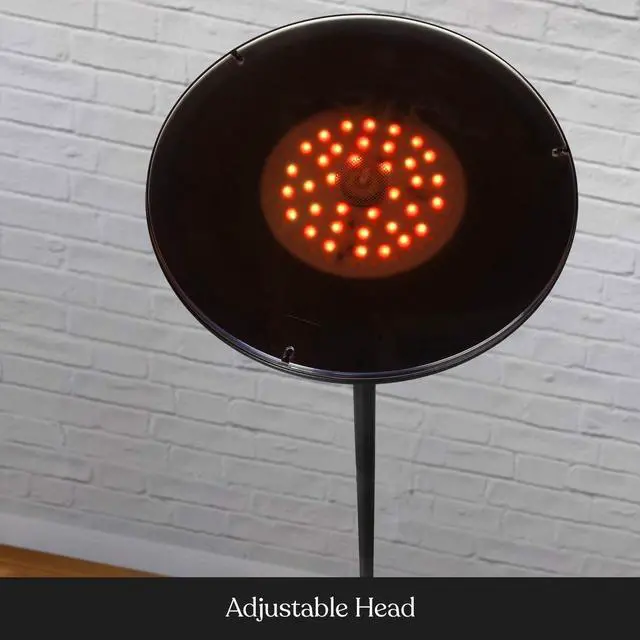 Alt view image 6 of 7 - Brightech Sky Colors  Wi-Fi Color Changing Torchiere LED Floor Lamp  Smart Standing Lamp with iOS and Android Remote Control  Cost-Effective and Energy-Saving with Adjustable Head - Black