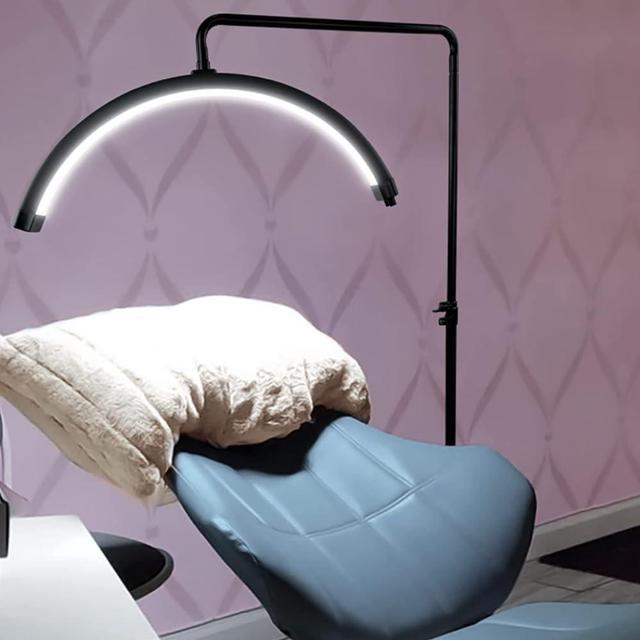 Customized LOGO Led Half Moon Ring Beauty Salon Makeup Lamp
