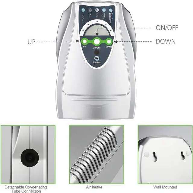 Alt view image 5 of 7 - Ozone Machine Generator, Multipurpose Ozone Machine for Air, Water, Food, Home and Office Using