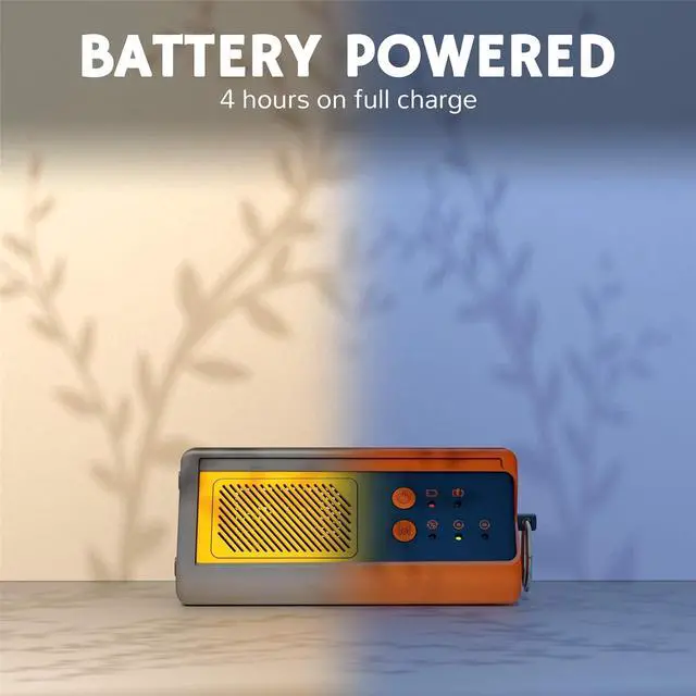Alt view image 3 of 7 - Airthereal PA1K-GO 1,000mg/h Portable Ozone Generator - Cordless Battery Powered Odor Eliminator for Car, Hotel Rooms, Offices, Bathrooms, and Small Spaces (Blue)