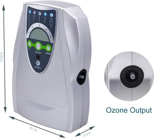 Alt view image 3 of 7 - Household Ozone Generator, 500 mg/h Ozone Machine Odor Removal, Specifically Designed ozonator for Clean Water, Fruits, Vegetables