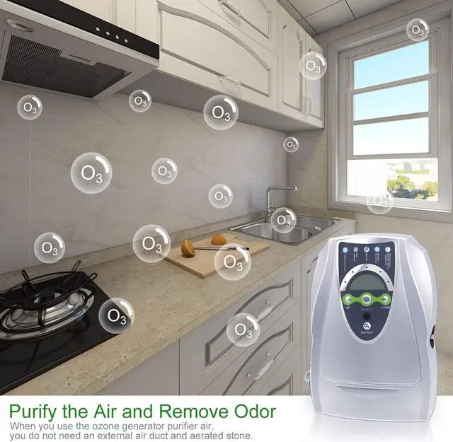 Alt view image 5 of 7 - Household Ozone Generator, 500 mg/h Ozone Machine Odor Removal, Specifically Designed ozonator for Clean Water, Fruits, Vegetables
