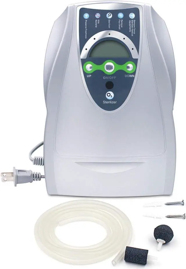 Alt view image 7 of 7 - Household Ozone Generator, 500 mg/h Ozone Machine Odor Removal, Specifically Designed ozonator for Clean Water, Fruits, Vegetables