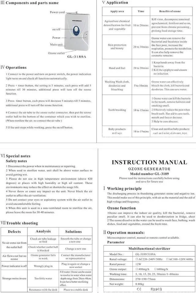 Alt view image 2 of 6 - Ozone Generator Air Purifier Ozone Output 600mg/h