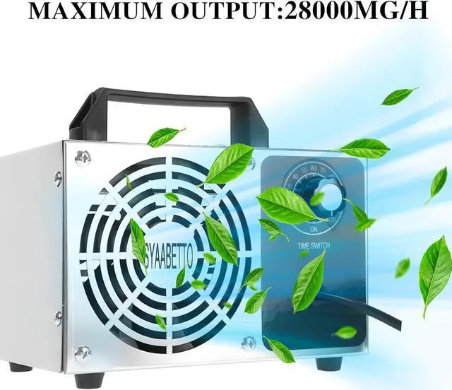 Alt view image 2 of 6 - Ozone Generator 28,000 mg/h High Capacity Ozone Generator Odor Removal Deodorizer Ozonator for Home, Cars and Pets