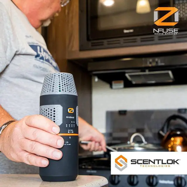 Alt view image 3 of 5 - ScentLok OZ Radial EZ, Portable Ozone Generator for Odor Destruction (Black)